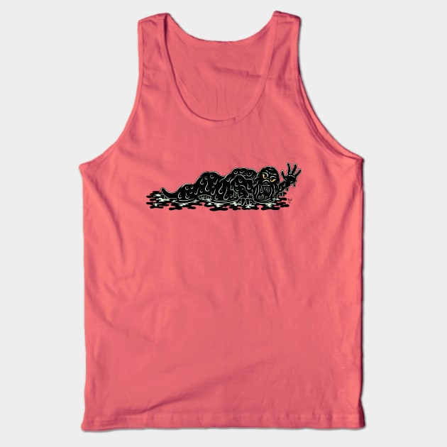 Creeping Slime Hulk Weird Horror Art Tank Top by AzureLionProductions